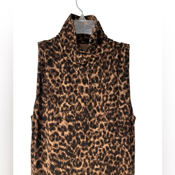 Good American Leopard Mock Turtleneck Dress - Picture 3 of 10